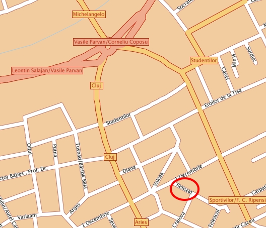Locatie Betores Timisoara