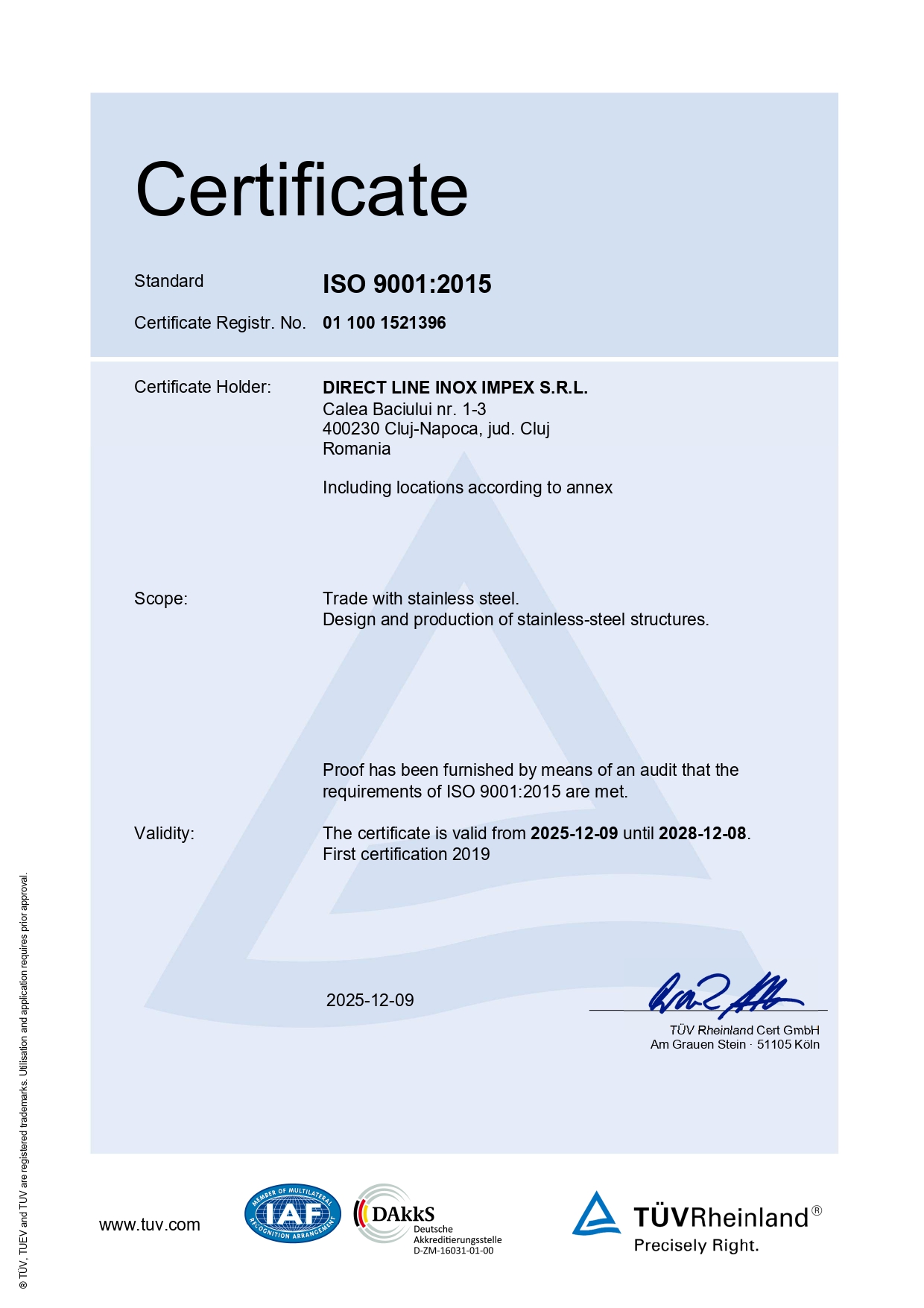 Anexă certificat 14001