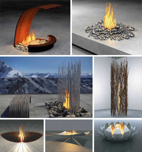 Semineul transforma lumina focului in diferite forme creative