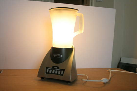 Lampa realizata din mixer
